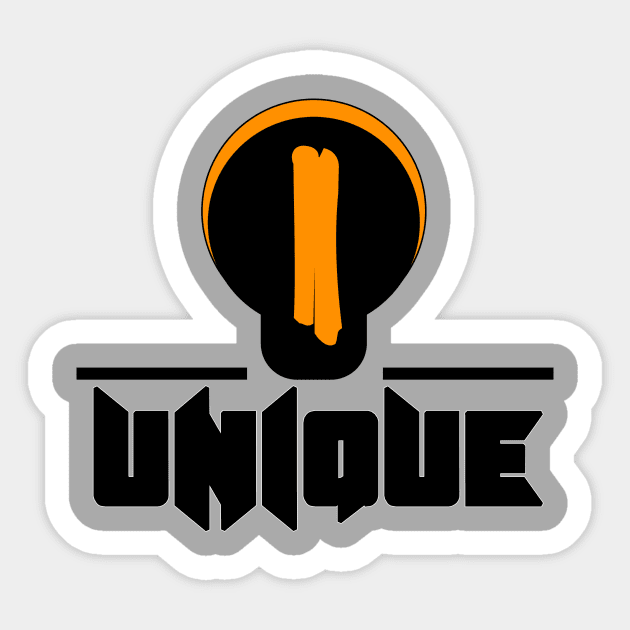 UNIQUE Sticker by nizamsaril